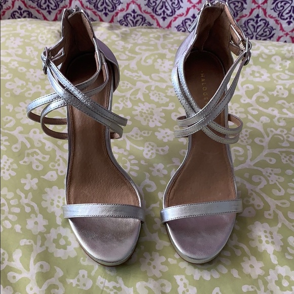 Halogen Silver Strappy High Heel Sandals - Picture 3 of 9